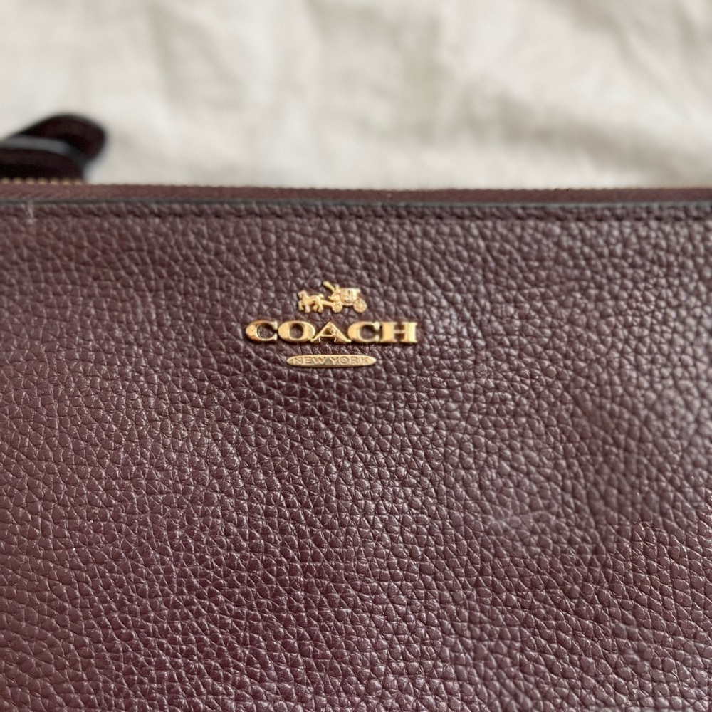 Maroon Coach Wallet - Picture 3 of 4